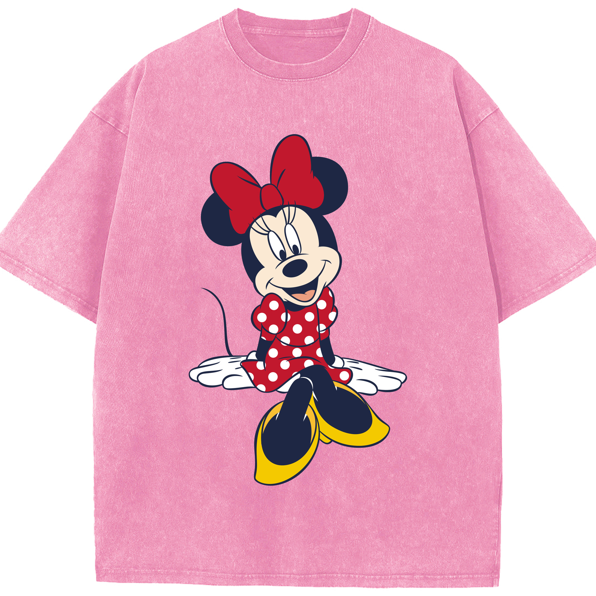 （画像用） ミッキーマウス Mickey Mouse 綿100% ヴィンテージ風 半袖Tシャツ（フロントプリント）